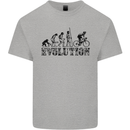 Evolution of Cycling Cyclist Bicycle Funny Kids T-Shirt Childrens Sports Grey