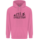 Evolution of Cycling Cyclist Bicycle Funny Mens 80% Cotton Hoodie Azelea