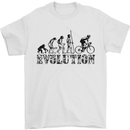 Evolution of Cycling Cyclist Bicycle Funny Mens T-Shirt 100% Cotton White