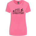 Evolution of Cycling Cyclist Bicycle Funny Womens Wider Cut T-Shirt Azalea