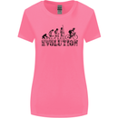 Evolution of Cycling Cyclist Bicycle Funny Womens Wider Cut T-Shirt Azalea