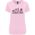 Evolution of Cycling Cyclist Bicycle Funny Womens Wider Cut T-Shirt Light Pink