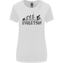Evolution of Cycling Cyclist Bicycle Funny Womens Wider Cut T-Shirt White