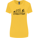 Evolution of Cycling Cyclist Bicycle Funny Womens Wider Cut T-Shirt Yellow
