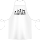 Evolution of Drums Cotton Apron 100% Organic White