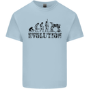 Evolution of Drums Kids T-Shirt Childrens Light Blue