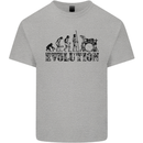 Evolution of Drums Kids T-Shirt Childrens Sports Grey