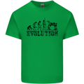 Evolution of Drums Mens Cotton T-Shirt Tee Top Irish Green