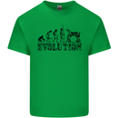 Evolution of Drums Mens Cotton T-Shirt Tee Top Irish Green