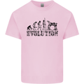Evolution of Drums Mens Cotton T-Shirt Tee Top Light Pink
