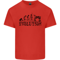 Evolution of Drums Mens Cotton T-Shirt Tee Top Red