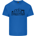 Evolution of Drums Mens Cotton T-Shirt Tee Top Royal Blue