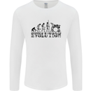 Evolution of Drums Mens Long Sleeve T-Shirt White