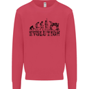 Evolution of Drums Mens Sweatshirt Jumper Heliconia