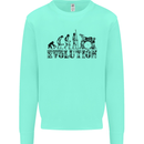 Evolution of Drums Mens Sweatshirt Jumper Peppermint
