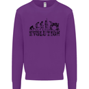 Evolution of Drums Mens Sweatshirt Jumper Purple