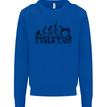 Evolution of Drums Mens Sweatshirt Jumper Royal Blue