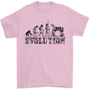 Evolution of Drums Mens T-Shirt Cotton Gildan Light Pink