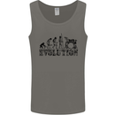 Evolution of Drums Mens Vest Tank Top Charcoal