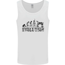 Evolution of Drums Mens Vest Tank Top White