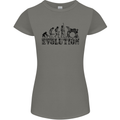 Evolution of Drums Womens Petite Cut T-Shirt Charcoal