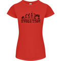 Evolution of Drums Womens Petite Cut T-Shirt Red