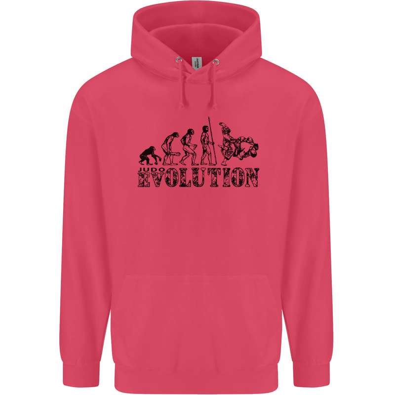 Evolution of Judo MMA Martial Arts Funny Childrens Kids Hoodie Heliconia