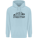 Evolution of Judo MMA Martial Arts Funny Childrens Kids Hoodie Light Blue