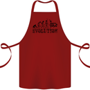 Evolution of Judo MMA Martial Arts Funny Cotton Apron 100% Organic Maroon