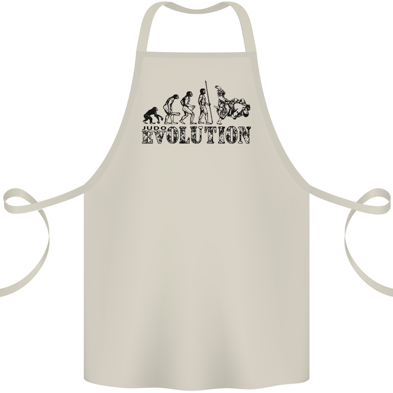 Evolution of Judo MMA Martial Arts Funny Cotton Apron 100% Organic Natural