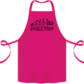 Evolution of Judo MMA Martial Arts Funny Cotton Apron 100% Organic Pink