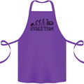 Evolution of Judo MMA Martial Arts Funny Cotton Apron 100% Organic Purple