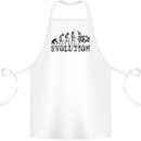 Evolution of Judo MMA Martial Arts Funny Cotton Apron 100% Organic White