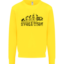 Evolution of Judo MMA Martial Arts Funny Kids Sweatshirt Jumper Yellow