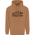 Evolution of Judo MMA Martial Arts Funny Mens 80% Cotton Hoodie Caramel Latte