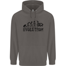 Evolution of Judo MMA Martial Arts Funny Mens 80% Cotton Hoodie Charcoal