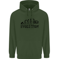 Evolution of Judo MMA Martial Arts Funny Mens 80% Cotton Hoodie Forest Green