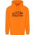Evolution of Judo MMA Martial Arts Funny Mens 80% Cotton Hoodie Orange