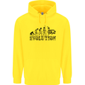 Evolution of Judo MMA Martial Arts Funny Mens 80% Cotton Hoodie Yellow
