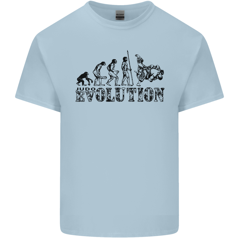 Evolution of Judo MMA Martial Arts Funny Mens Cotton T-Shirt Tee Top Light Blue