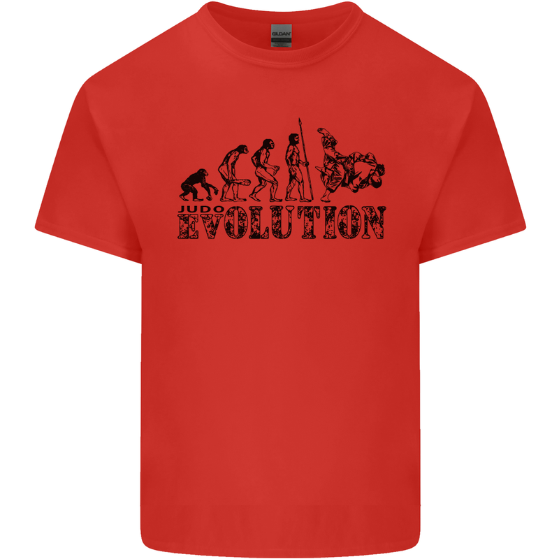 Evolution of Judo MMA Martial Arts Funny Mens Cotton T-Shirt Tee Top Red