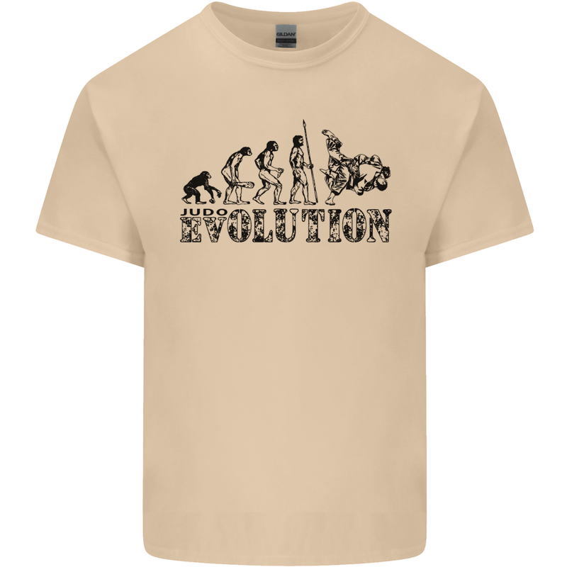 Evolution of Judo MMA Martial Arts Funny Mens Cotton T-Shirt Tee Top Sand
