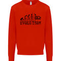 Evolution of Judo MMA Martial Arts Funny Mens Sweatshirt Jumper Bright Red