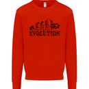 Evolution of Judo MMA Martial Arts Funny Mens Sweatshirt Jumper Bright Red