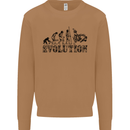 Evolution of Judo MMA Martial Arts Funny Mens Sweatshirt Jumper Caramel Latte