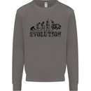 Evolution of Judo MMA Martial Arts Funny Mens Sweatshirt Jumper Charcoal