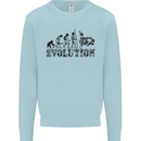 Evolution of Judo MMA Martial Arts Funny Mens Sweatshirt Jumper Light Blue