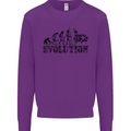 Evolution of Judo MMA Martial Arts Funny Mens Sweatshirt Jumper Purple