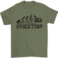Evolution of Judo MMA Martial Arts Funny Mens T-Shirt Cotton Gildan Military Green