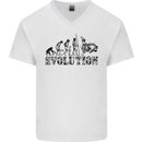 Evolution of Judo MMA Martial Arts Funny Mens V-Neck Cotton T-Shirt White